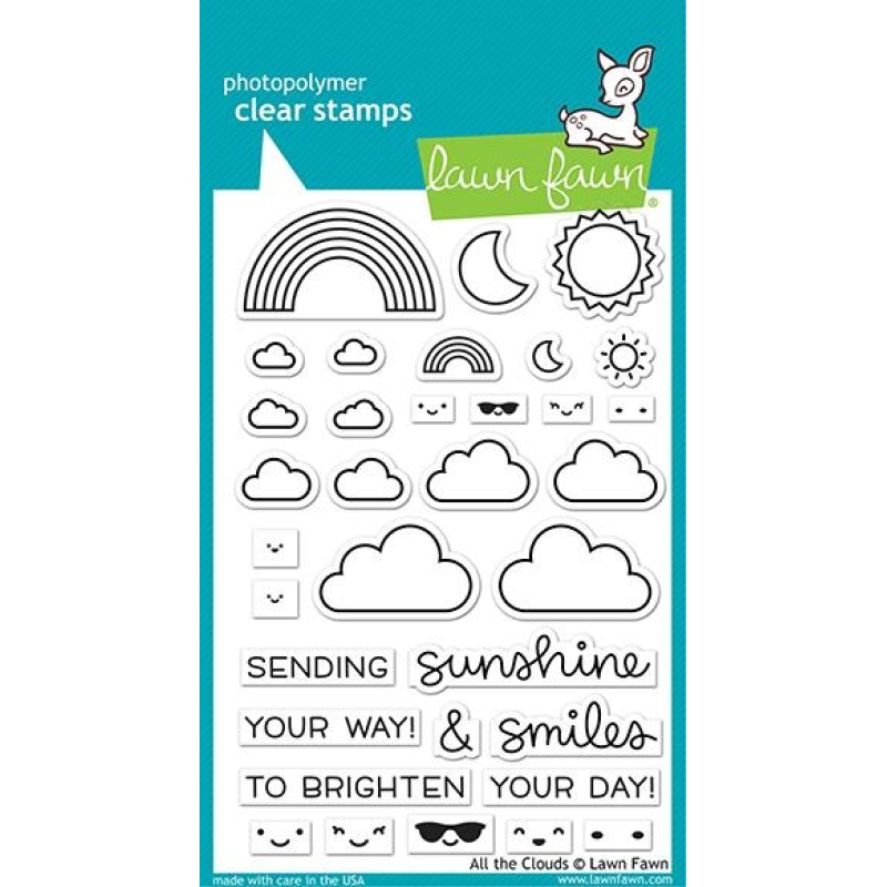 Lawn Fawn All the Clouds Clear Stamps (LF2331)