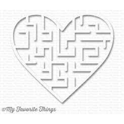 My Favorite Things White Heart Maze Shapes Replenishments (SUPPLY-3023)