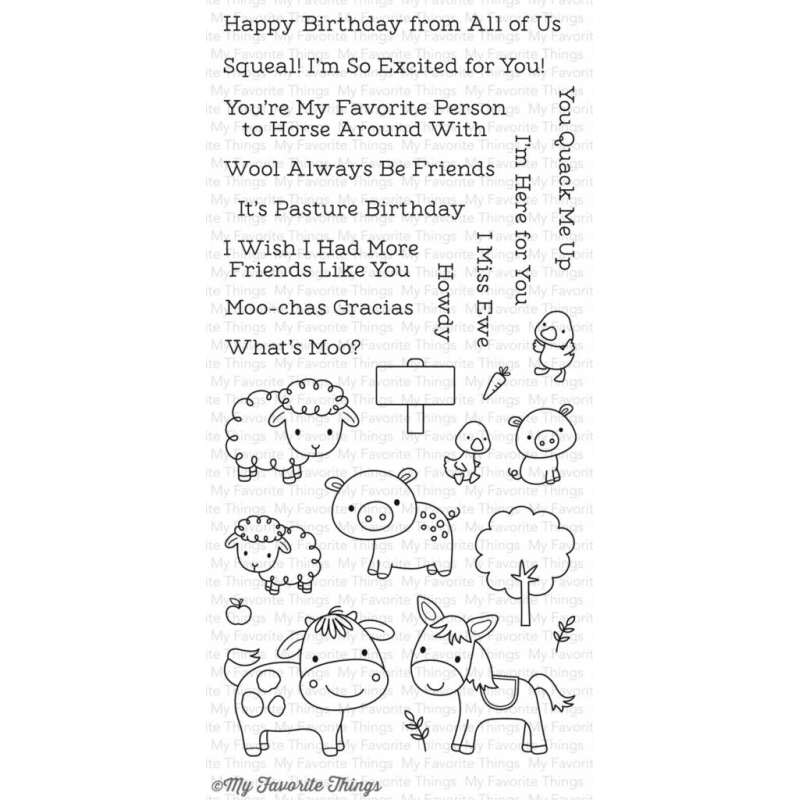 My Favorite Things Animal Farm Clear Stamps (CS-232)