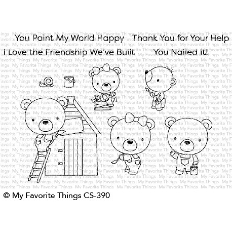 My Favorite Things Builder Bears Clear Stamps (CS-390)