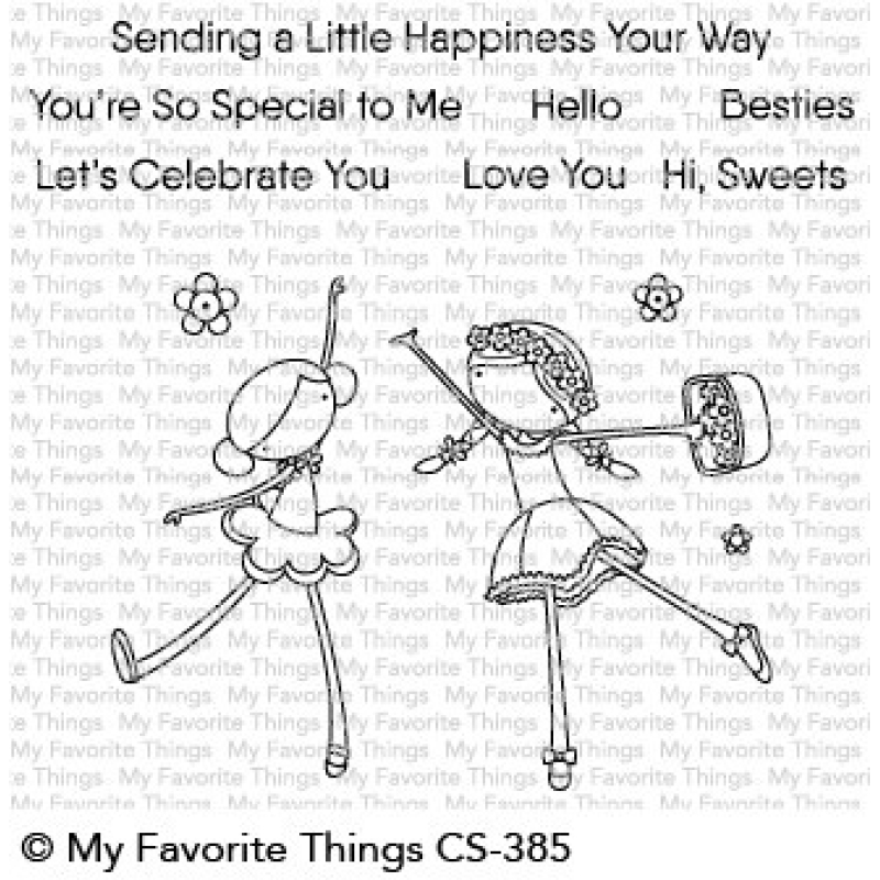 My Favorite Things Sweet Besties Clear Stamps (CS-385)