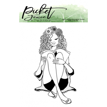 Picket Fence Studios Fran Girl Clear Stamps (BG-119) (745557994180)