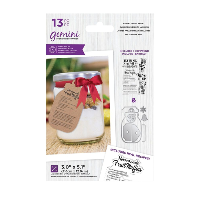 Gemini Baking Spirits Bright Stamp & Die (GEM-STD-BAKISP)