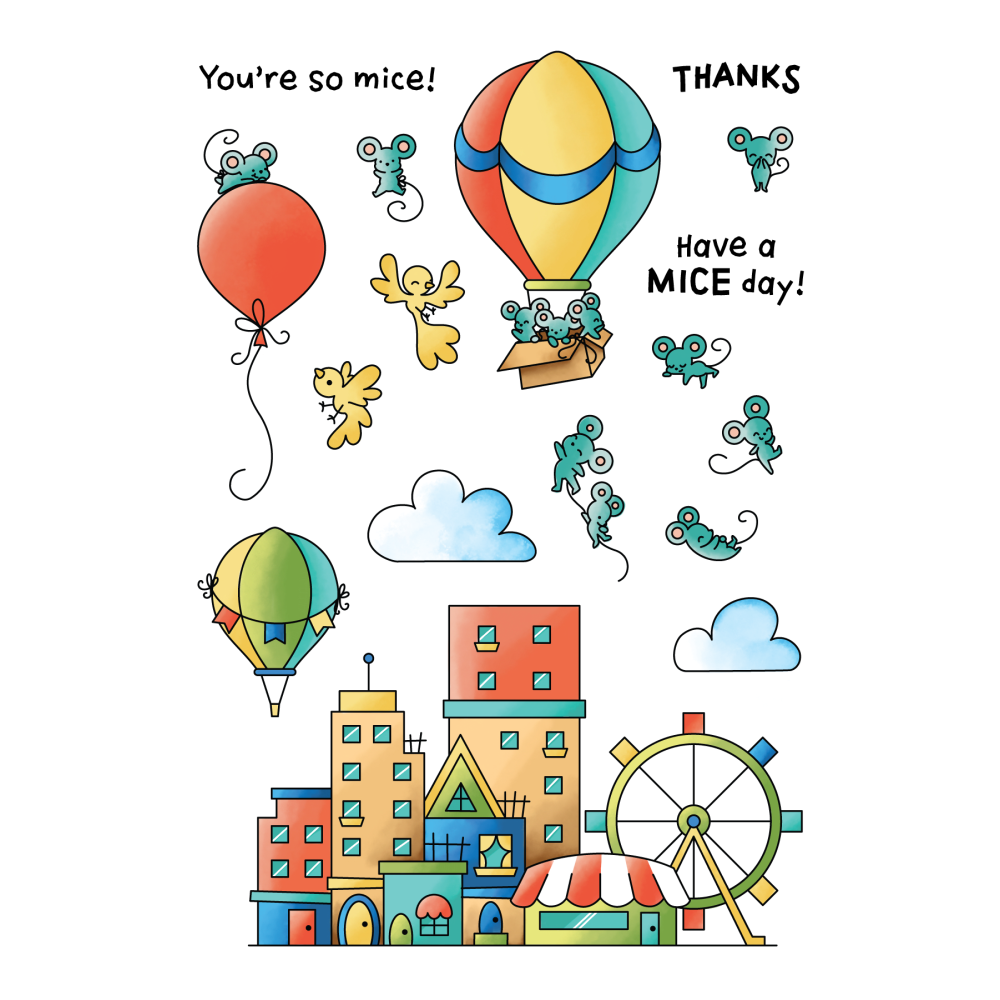 LDRS Creative Boardwalk Mice Clear Stamps (LDRS3185) 