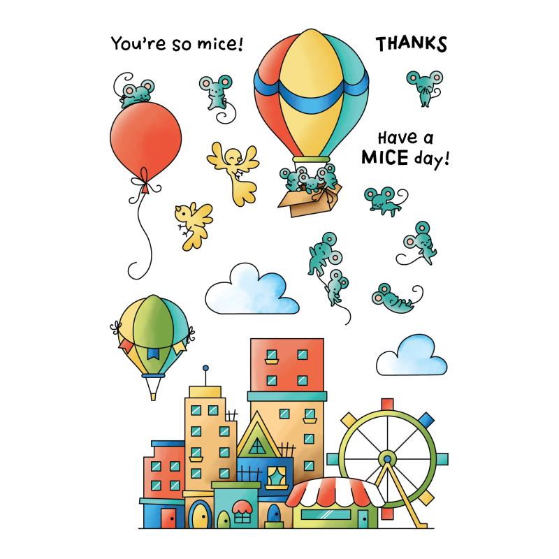 LDRS Creative Boardwalk Mice Clear Stamps (LDRS3185) 