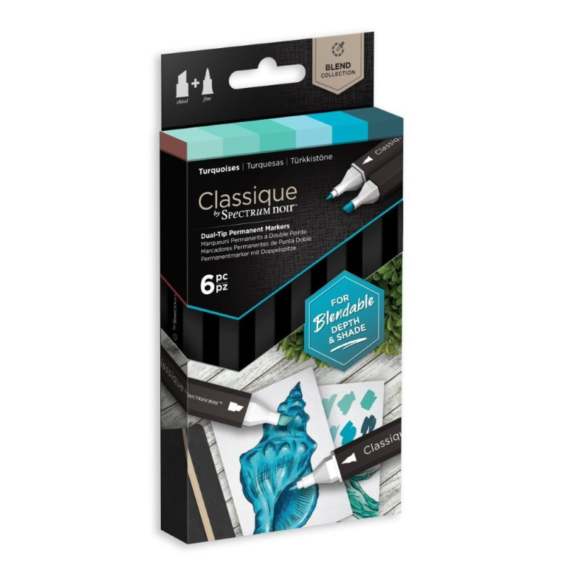 Spectrum Noir Classique Turquoises (6pcs) (SPECN-CS6-TUR)
