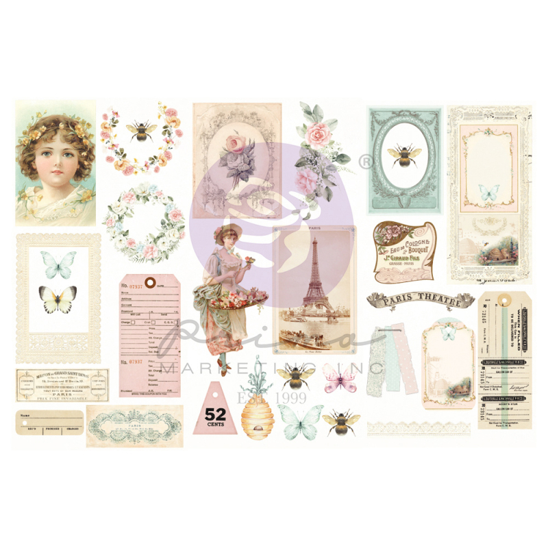 Prima Marketing Miel Rub On Transfers (3pcs) (998189)