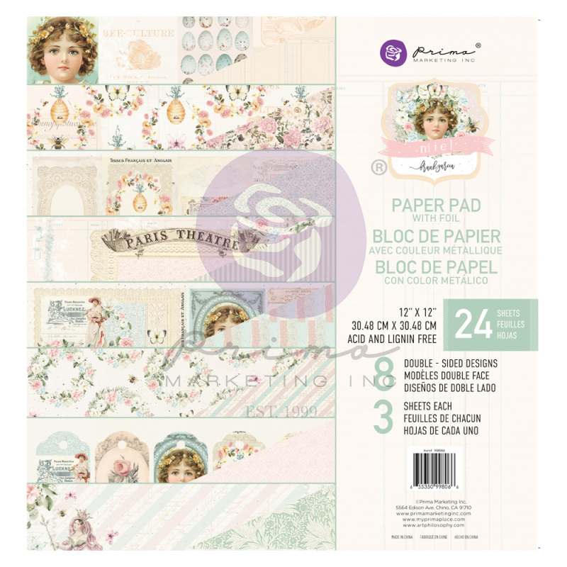 Prima Marketing Miel 12x12 Inch Paper Pad (998066)