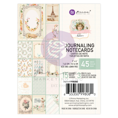 Prima Marketing Miel 3x4 Inch Journaling Cards (998080)