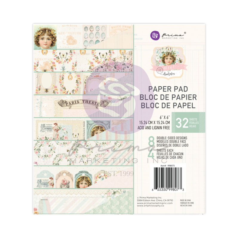 Prima Marketing Miel 6x6 Inch Paper Pad (998073)