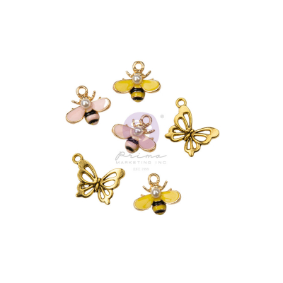 Prima Marketing Miel Charms Butterfly & Bee (6pcs) (998134)