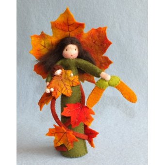 Vilt -Esdoorndame met baby (Pip077)