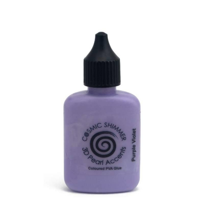 Cosmic Shimmer 3D Accents Pearl Purple Violet 30ml (CSGPUR)