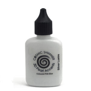 Cosmic Shimmer 3D Accents Pearl Silver 30ml (CSGSILVER) ( CSGSILVER)