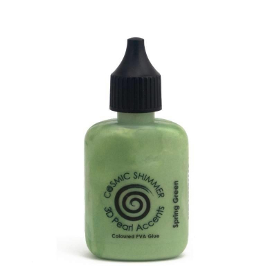 Cosmic Shimmer 3D Accents Pearl Spring Green 30ml (CSGSPRING)