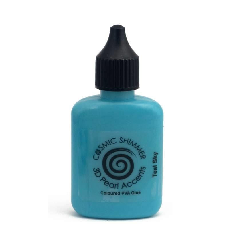 Cosmic Shimmer 3D Accents Pearl Teal Sky 30ml (CSGTEA) ( CSGTEA)