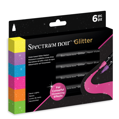 Spectrum Noir Glitter Marker Neon Lights (6pc) (SN-GLM-NL16)