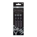Spectrum Noir Metallic Paint Markers Quicksilver (3pcs) (SN-MTPM-SIL3)