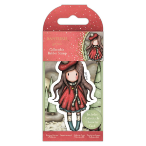 Gorjuss Collectable Mini Rubber Stamp No.84 You Turn My World Upside Down (GOR 907349)