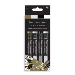 Spectrum Noir Acrylic Paint Markers Essential (4pcs) (SN-ACPM-ESS4) ( SN-ACPM-ESS4)