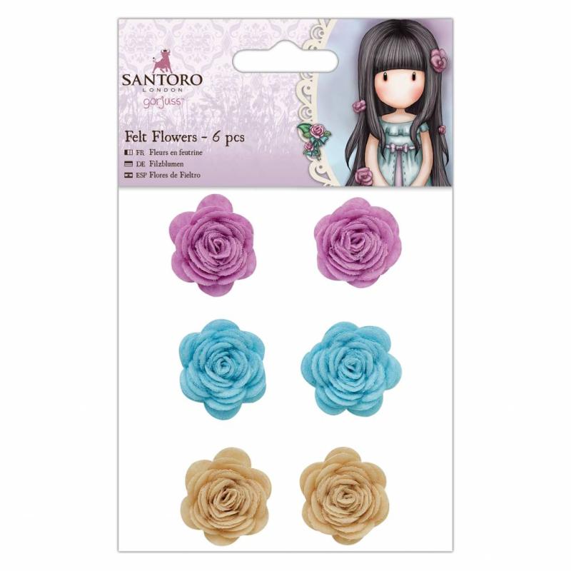 Gorjuss Felt Flowers (6pcs) (GOR 358522)