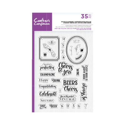 Crafter's Companion Bottles Up Accessories Clear Stamps (CC-ST-CA-BOUP)