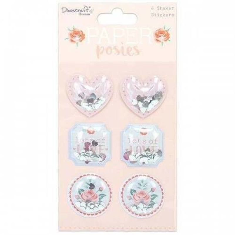 Dovecraft Paper Posies Shaker Stickers (DCSTK090)