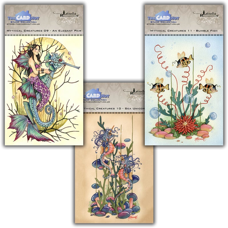 The Card Hut Mythical Creatures Bubbles Clear Stamps (LRMC012)