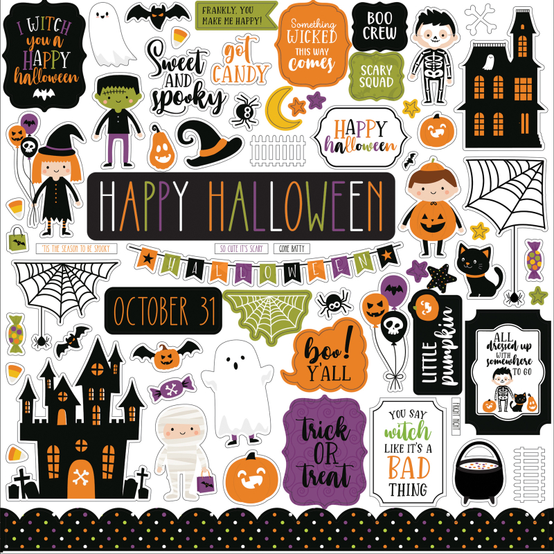 Echo Park Halloween Magic 12x12 Inch Element Sticker (HMA249014)