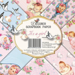 Decorer It's a Girl 6x6 Inch Paper Pack (DECOR-C27-230)