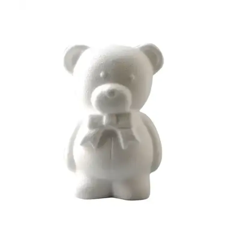 Vaessen Creative • Piepschuim beer met strik 20cm (21296)