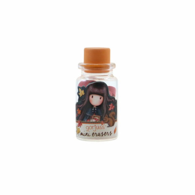 Gorjuss Mini Erasers In Glass Bottles (590GJD01)