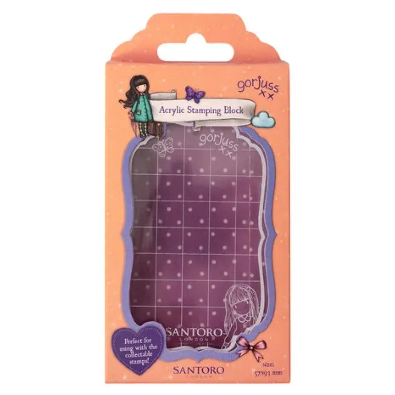 Gorjuss Acrylic Stamping Block for Collectable Stamps (GOR-ES-ASB06)