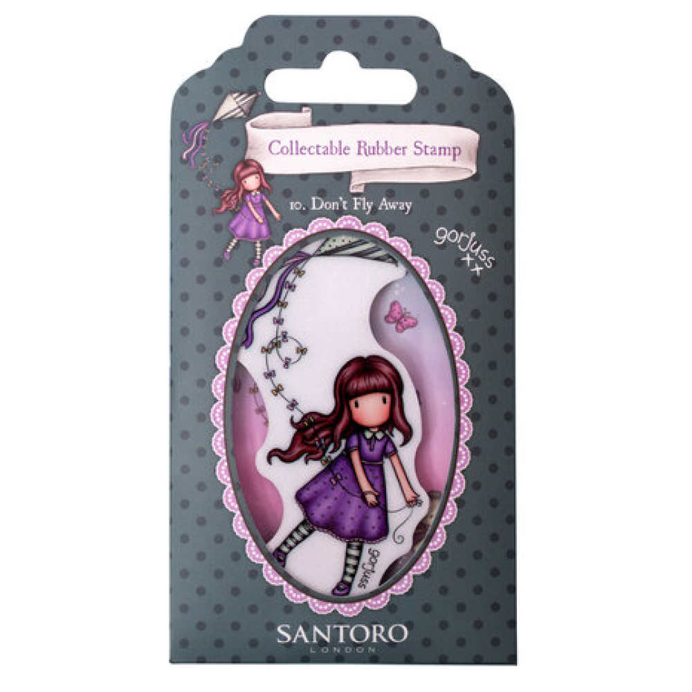Gorjuss Collectable Rubber Stamp Don't Fly Away (GOR-ES-STAMP464)