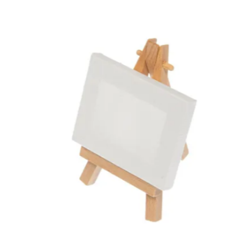 Kangaro Mini ezel met schildersdoek vav 6 x 8 cm in display (K-830020)