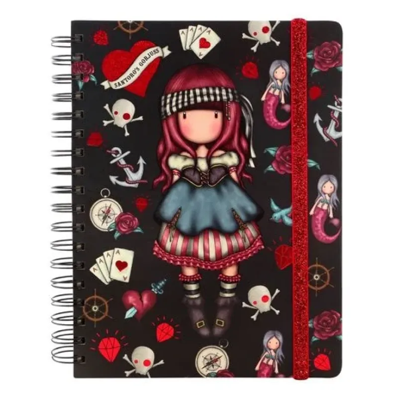 Gorjuss Journal Large Wirobound Mary Rose (767GJ05)