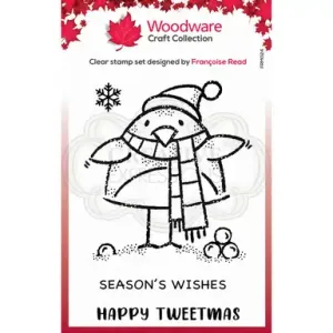 Woodware • Clear singles stempel Tweetmas robin (FRM024)