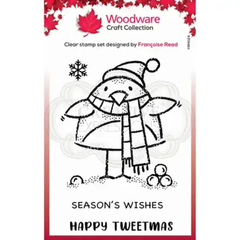 Woodware • Clear singles stempel Tweetmas robin (FRM024)