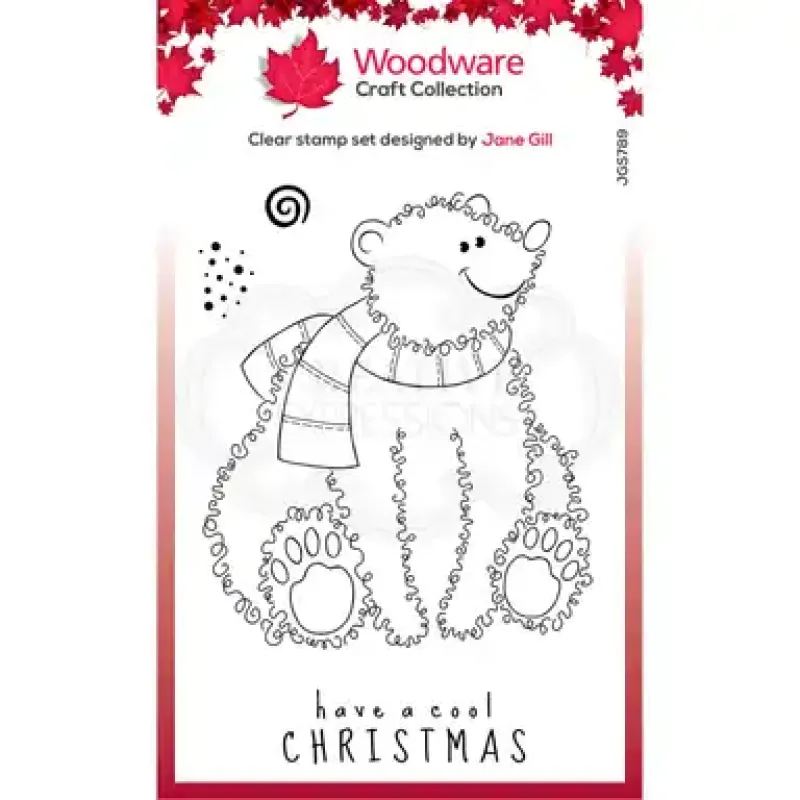 Woodware • Festive fuzzies clear singles stempel Polar bear (JGS789)