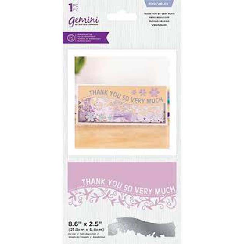 Gemini Thank You So Very Much Edge'ables Dies (GEM-MD-EDG-TSVM)