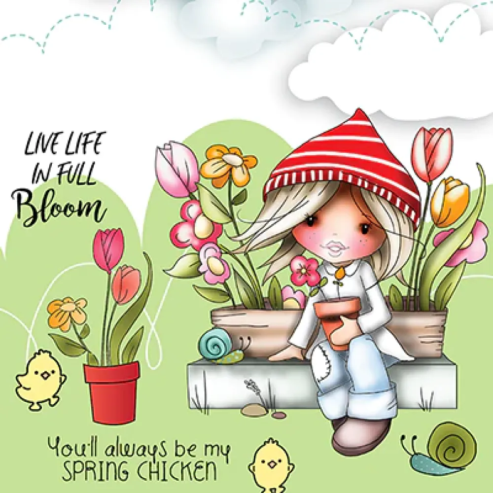 LDRS Creative Holly Spring Chicken Clear Stamps (LDRSPD212)