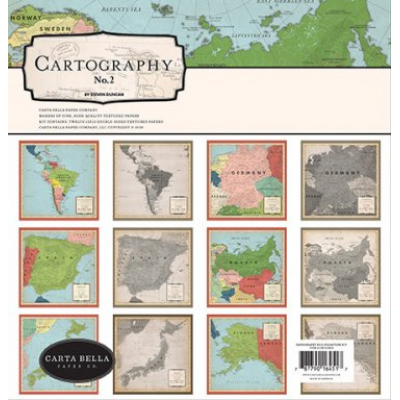 Carta Bella Cartography No.2 12x12 Inch Collection Kit (CBC116016)