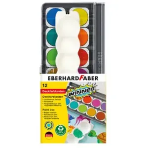 Eberhard Faber Verfdoos Winner 12 kleuren incl. mengpalet (EF-578312)