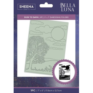 Crafter's Companion Bella Luna Embossing Folder Dusk to Dawn (SD-BL-EF5-DTD)
