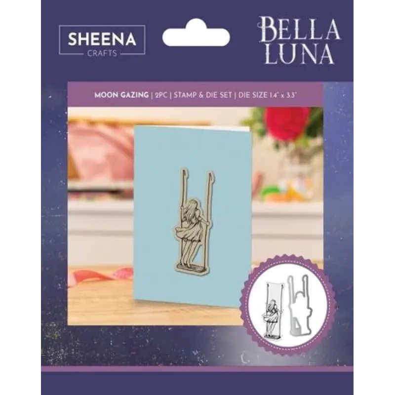 Crafter's Companion Bella Luna Stamp & Die Moon Gazing (SD-BL-STD-MOGA)