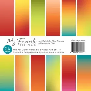 My Favorite Things Fun Fall Color Blends 6x6 Inch Paper Pad (EP-114)