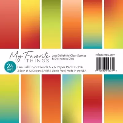 My Favorite Things Fun Fall Color Blends 6x6 Inch Paper Pad (EP-114) (MFTEP-114)