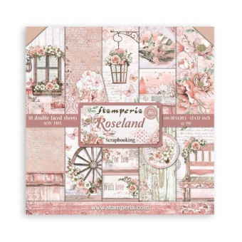 Stamperia Roseland 12x12 Inch Paper Pack (SBBL136)