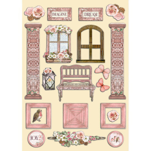 Stamperia Roseland Colored Wooden Shape A5 Roseland (KLSP142)