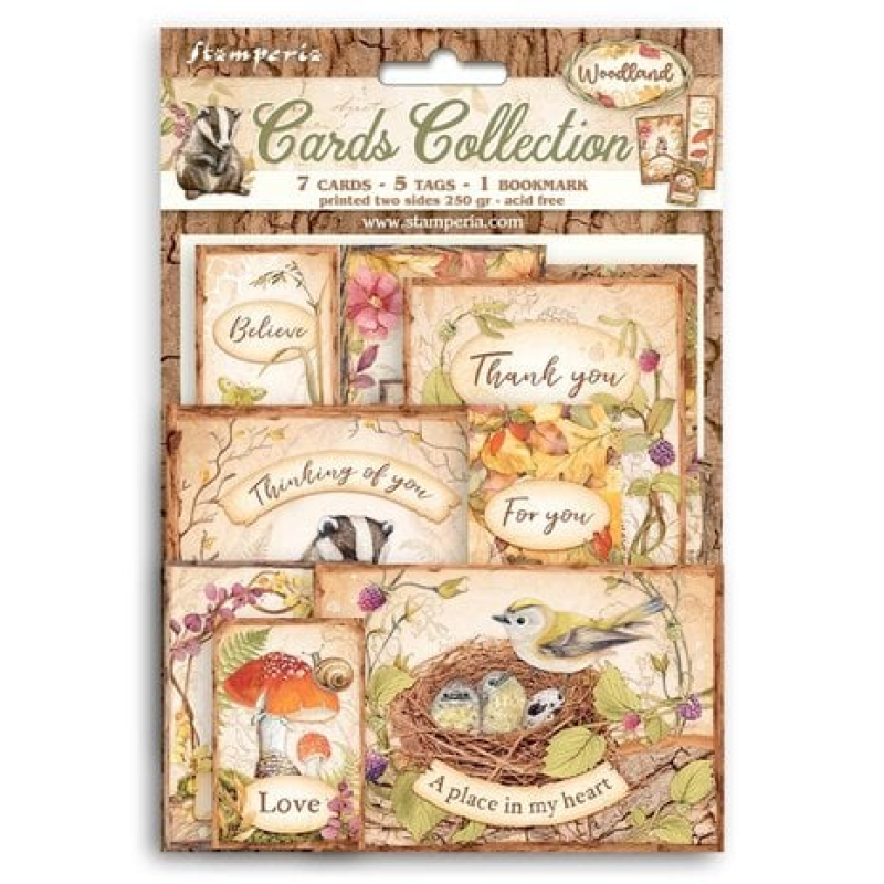 Stamperia Woodland Cards Collection (SBCARD22)